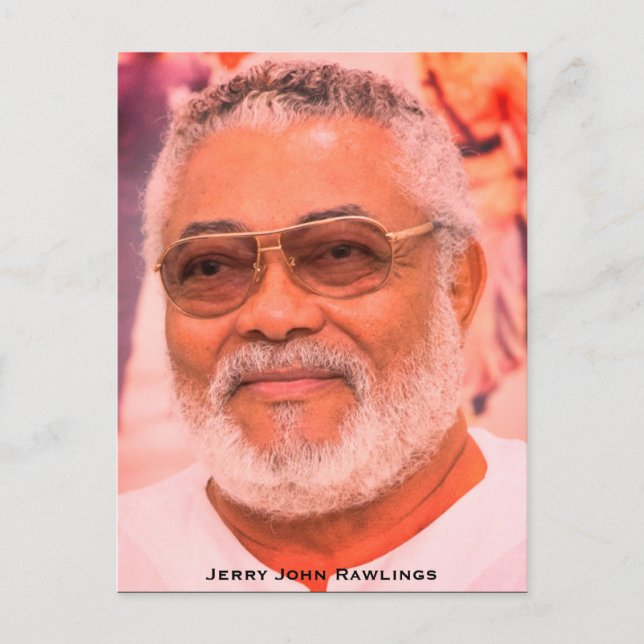 Carte Postale Jerry Rawlings, J.J. Rawlings, Président du Ghana (Devant)