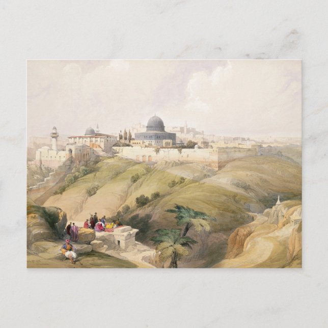 Carte Postale Jérusalem, 9 avril 1839, plaque 16 du Volume I (Devant)