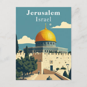 Carte Postale Jérusalem, Israël Art Iconique