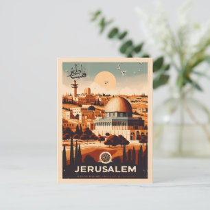 Carte Postale Jérusalem - Mosquée Al-Aqsa Dôme du Rocher cadeaux