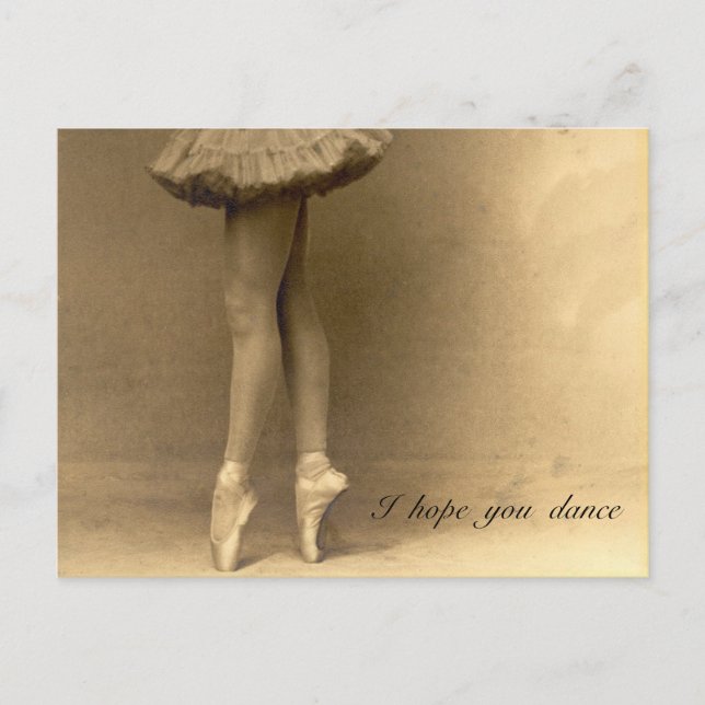 Carte Postale J'espère que vous dansez (Devant)