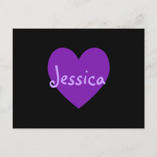 Carte Postale Jessica en violet