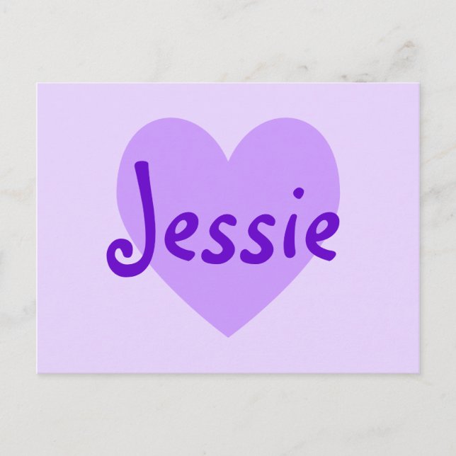 Carte Postale Jessie en violet (Devant)