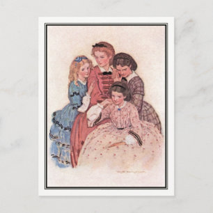 Carte Postale Jessie Willcox Smith - Meg, Jo, Beth et Amy