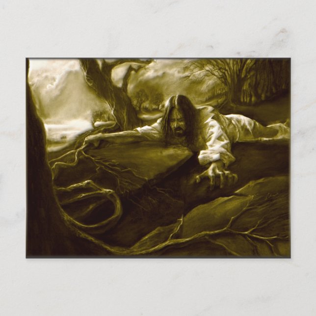 Carte Postale Jésus-Christ Agonie dans le Jardin de Gethsémani (Devant)