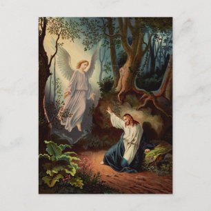 Carte Postale Jésus Christ avec ange