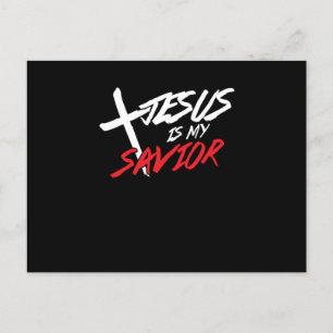 Carte Postale Jésus Christ Est Mon Sauveur Seigneur Fils Dieu Re