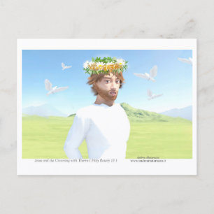 Carte Postale Jésus-Christ et la Couronne d'épines
