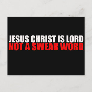 Carte Postale Jésus Christ Lord Not a Swear Word