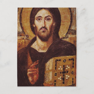 Carte Postale Jesus Christ Pantocrate Christian Icon