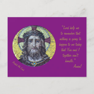 Carte Postale Jésus Christ & Prière "Protégez-moi Seigneur" / ca