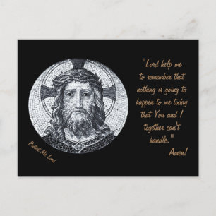 Carte Postale Jésus Christ & Prière "Protégez-moi Seigneur" / ca