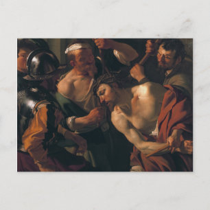 Carte postale Jésus Christ w. la Couronne des épin