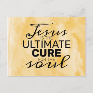 Carte Postale Jésus est le remède ultime pour l'âme