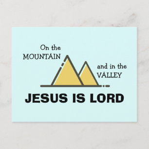 Carte Postale JÉSUS EST SEIGNEUR   Encouragement chrétien
