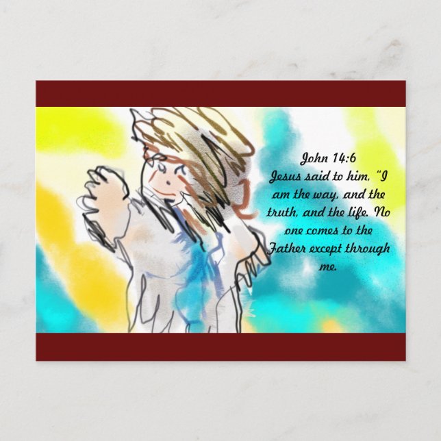 Carte Postale Jésus est une voie (Devant)