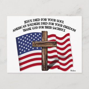 Carte Postale Jésus et les soldats américains traversèrent les E
