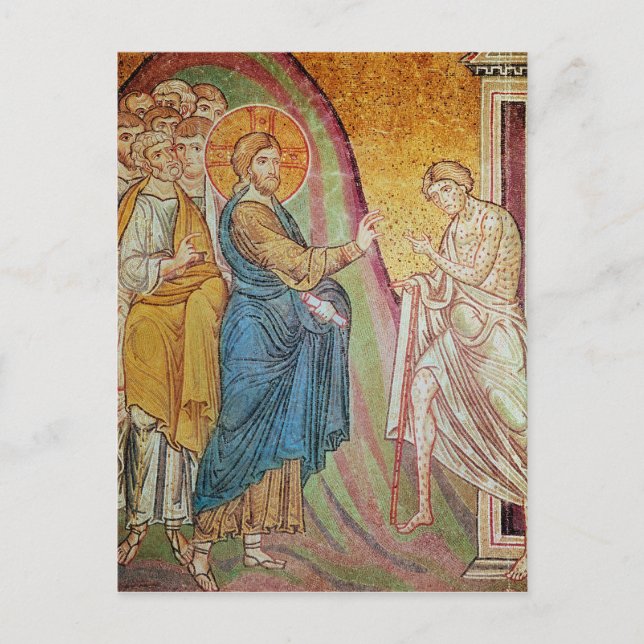 Carte Postale Jésus guérit un lépreux (Devant)