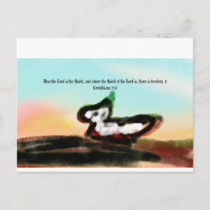 Carte Postale jésus ici