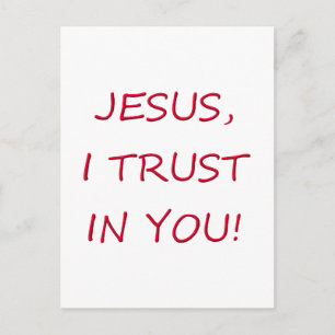 Carte Postale Jésus, j'ai confiance en toi