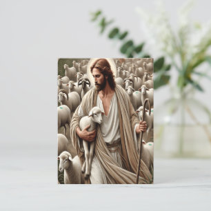 Carte Postale Jésus Marchant Parmi Son Écluse