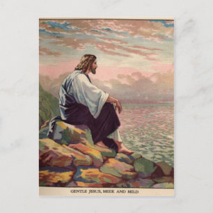 Carte Postale Jésus Meek et Mild