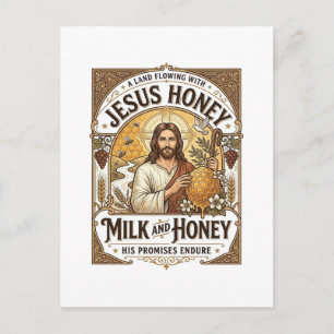 Carte Postale Jésus Miel Lait Et Miel Jésus Miel Lait Miel
