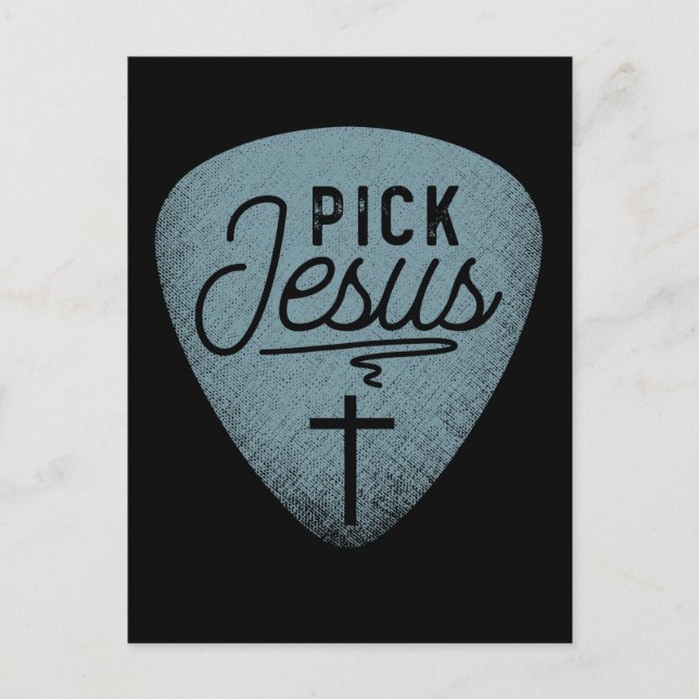Carte Postale Jésus Onglet de guitare Musique Joueur de guitare  (Devant)