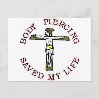 Carte Postale Jésus "Piercing du corps"