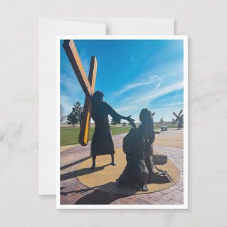 Carte Postale Jésus réconforte les femmes de Jérusalem