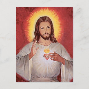 Carte Postale Jésus sacred heart