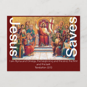 Carte Postale Jésus Sauvons La Foi Bénédiction Bible Aimer Agnea