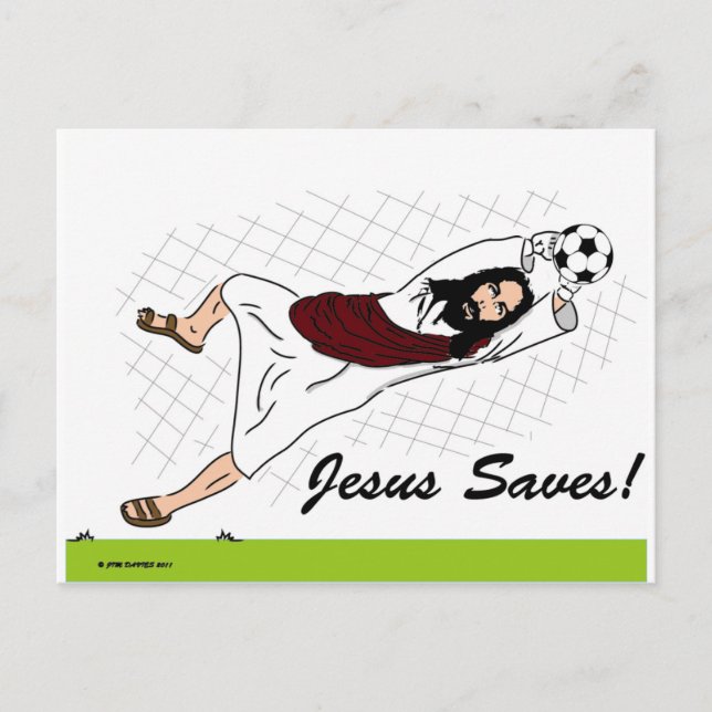 CARTE POSTALE JÉSUS SAVE ! (Devant)