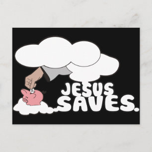 CARTE POSTALE JESUS SAVES