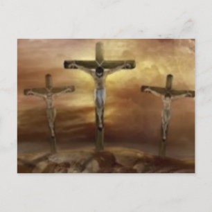 CARTE POSTALE JÉSUS SUR LA CROIX