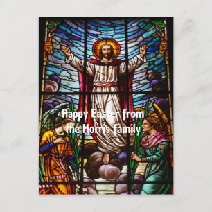 Carte Postale Jésus/Verre tendu Joyeux texte modifiable de Pâque