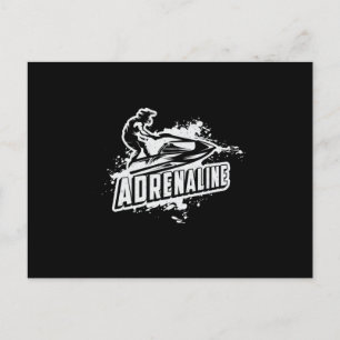 Carte Postale Jet Ski Adrenaline Jet Ski Sports nautiques Jetski