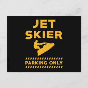 Carte Postale Jet Ski Jet Skier Parking Seulement Water Jet Ski