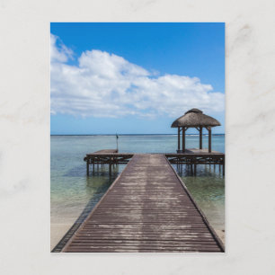 Carte Postale Jetée dans l'océan flic en flac mauritius