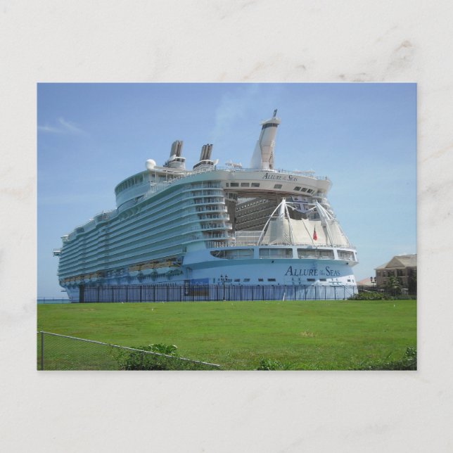 Carte Postale Jetée de bateaux de croisière Falmouth (Devant)