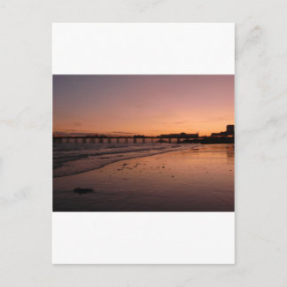 Carte Postale jetée de brighton au coucher du soleil