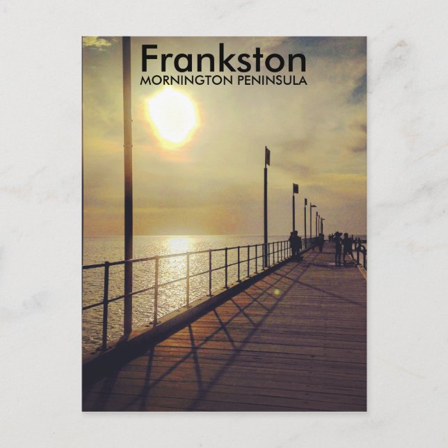 Carte Postale Jetée de Frankston, Victoria, Australie (Devant)