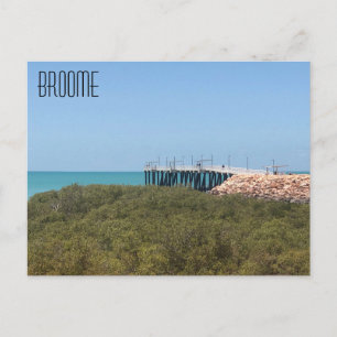 Carte Postale jetée de la plage de broome town