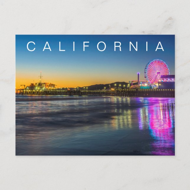 Carte Postale Jetée de Santa Monica | Los Angeles, Californie (Devant)