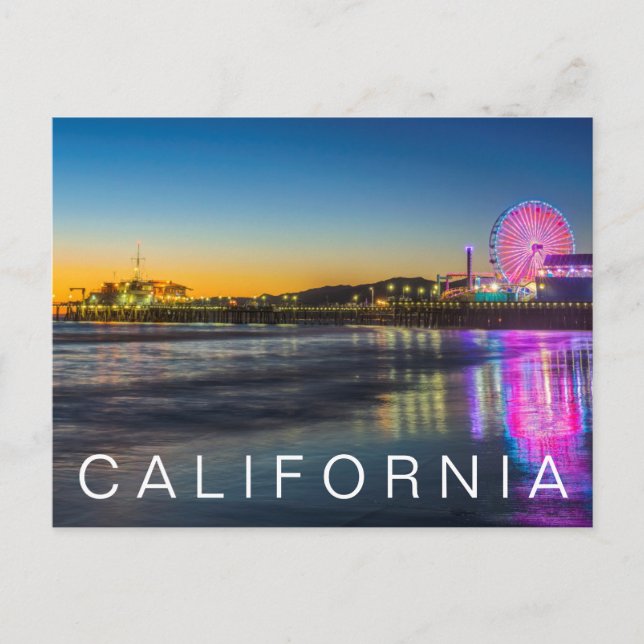 Carte Postale Jetée de Santa Monica | Los Angeles, Californie (Devant)