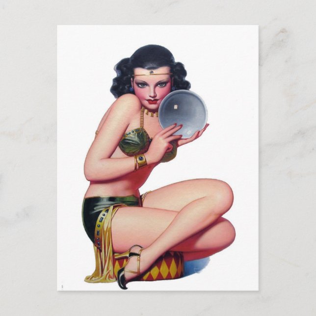 Carte Postale Jetez un oeil dans le ballon de cristal (Devant)