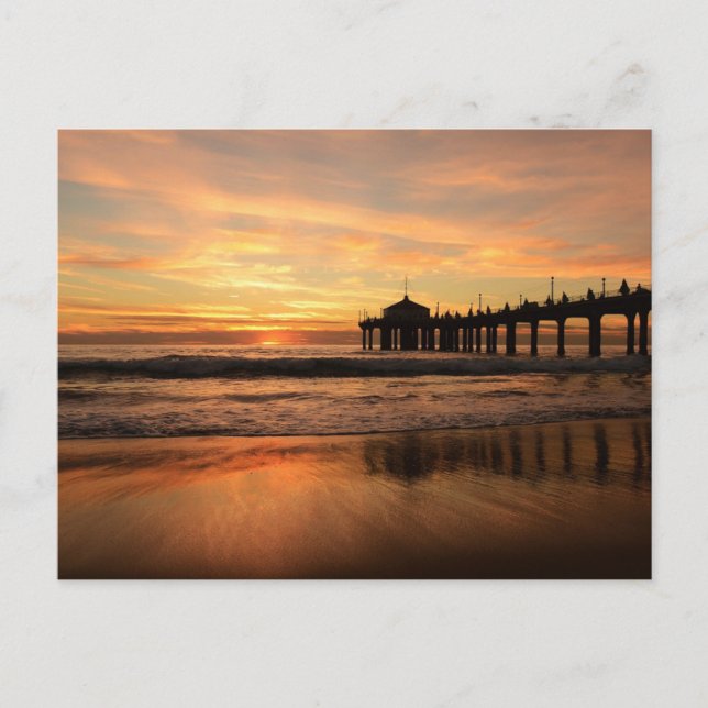 Carte Postale Jetty au coucher du soleil (Devant)