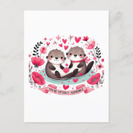 Carte Postale Jeu adorable Otter