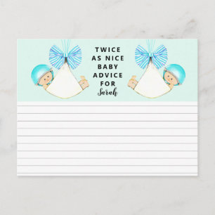 Carte Postale Jeu Baby shower Twins