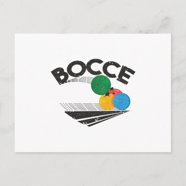 Carte Postale Jeu Bocce Balls (Devant)